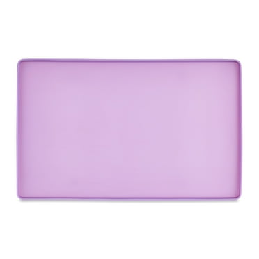 Vibrant Life Small Silicone Pet Feeding Mat, Purple, 13" x 8"