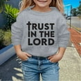 thumbnail image 2 of PMVFHDE Sweat à Capuche Confortable pour Filles, Col Rond Imprimé Manches Longues Gris, 9-10 Ans, 2 of 4