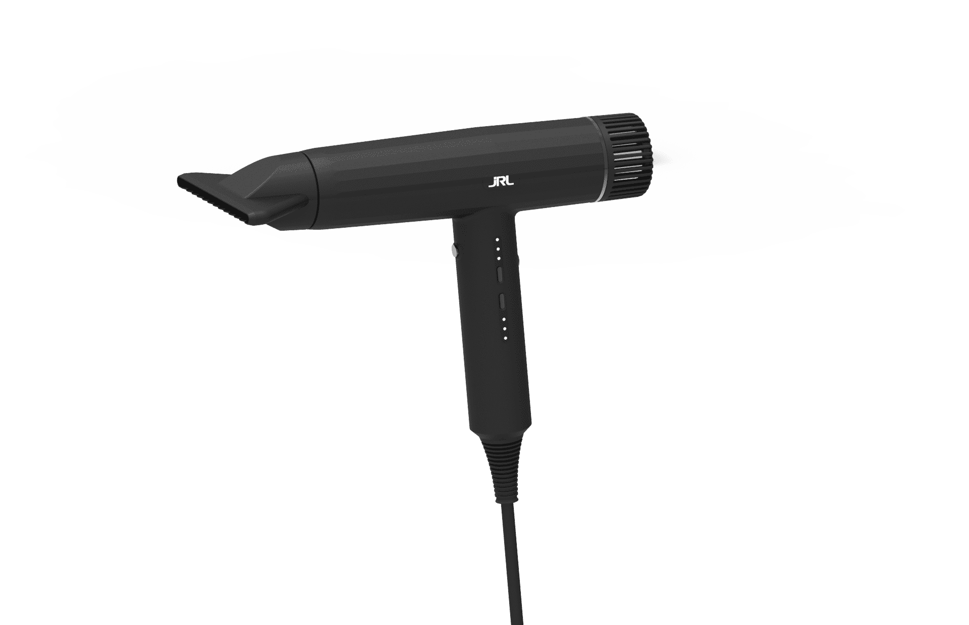 JRL USA Forte Pro Dryer - Ionic, 3 Settings for Speed and Temp, Ceramic (Black)