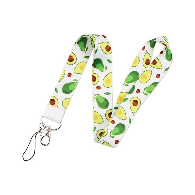 Famous Fresh Fruits Lanyard Keychain ID Card Pass Gym Mobile Phone USB Badge Key Ring Holder Neck Straps NO.7