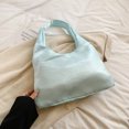 thumbnail image 3 of Bolso Hombro para Mujer Mano Flores Hobo Sólido Nailon Viajes () Azul, 3 of 6