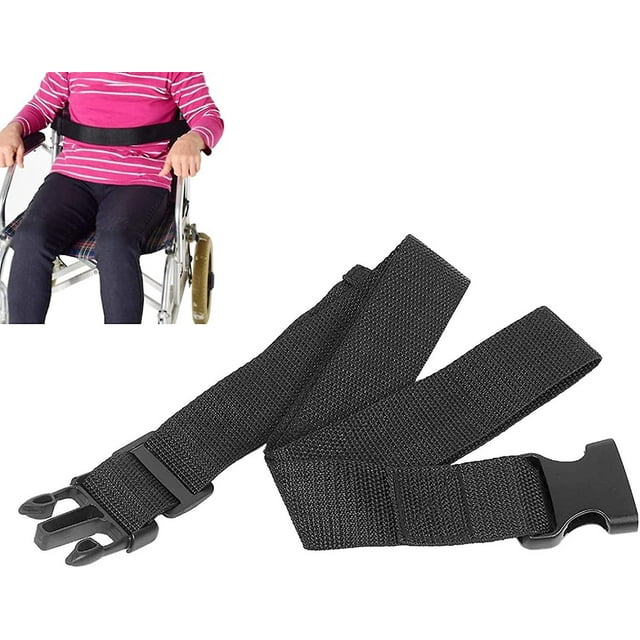 BRILLAR Extensor de cinturón de seguridad ajustable para silla de ruedas: correa de movilidad segura y cómoda para silla de ruedas y scooter