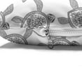 thumbnail image 4 of Turtle Pet Bed, Illustration of Oriental Pencil Drawn Animal with Floral Details, Chew Resistant Pad for Dogs and Cats Cushion with Removable Cover, 24" x 39", Charcoal Grey White, by Ambesonne, 4 of 4