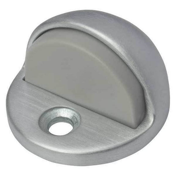 Rockwood Dome Door Stop, Cast Brass, Gray, 1-1/8"H x 1-3/4"W 440.26D