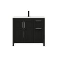 thumbnail image 2 of ELECWISH 36 Inches Bathroom Vanity in Black Finish with Undermount Ceramic Sink, Single Bathroom Vanity with Top, 2-Door Cabinet and 2 Drawers, 2 of 19