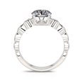 thumbnail image 6 of Eclet Jewels 14K White Gold Plated Ring - Round Cut 0.8 Ct Excellent White Diamond Ring - Criss Cross Multi Shank Engagement Diamond Ring - Infinity Twisted Cross Over Shank Engagement Ring, 6 of 10