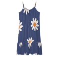 HANSHBDB Marshmallow Daisy Pattern 04 Women's Maxi Summer Dress