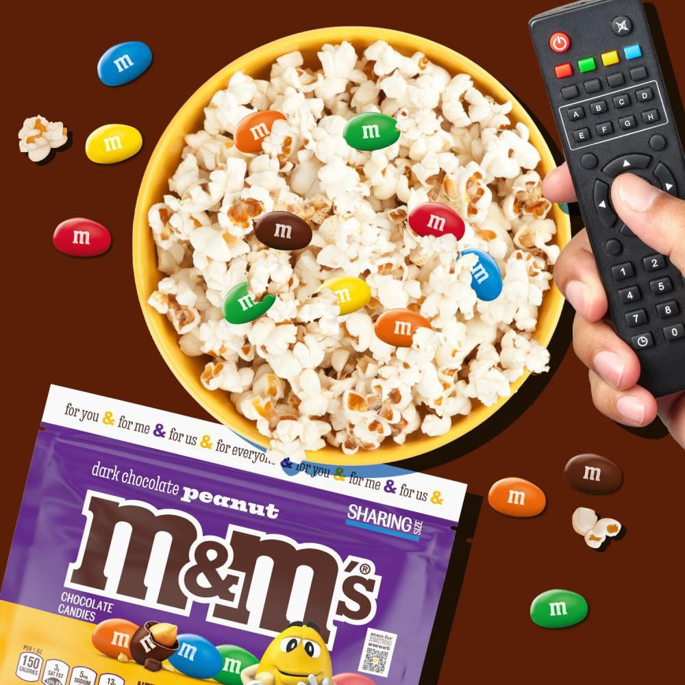 M&M'S Peanut Dark Chocolate Candy - Sharing Size - 9.4 oz- Pack of 2