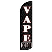 VAPE LOUNGE Windless Flag (Hardware Not Included) |Advertisement /Business Flags | Feather Flag |