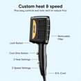 thumbnail image 5 of InfinitiPRO by Conair Gold 1875W 3-in-1 Styler Dual Switch Dryer, 5 of 9
