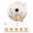 thumbnail image 6 of 15 Inch Round Placemats Set of 6, Eucalyptus Leaves Non Slip Heat Insulation PP Table Mats, Spring Plants Country Yellow Washable Place Mats for Kitchen Dining Party Table Decor, 6 of 7