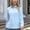 Blue, variant on ZZwxWA Work Office Button Down Shirts for Women Trendy Long Sleeve Ladies Dress Shirts Casual Business Plus Size Tops Lapel