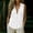 White, variant on Women's Casual Collar V Neck Button Down Sleeveless Tunic Blouse Shirt Tank Top with Pockets White