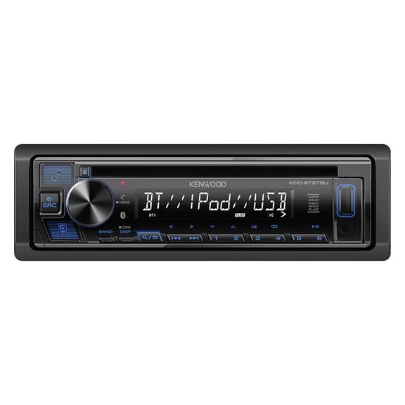 Restored Kenwood KDC-BT278U Single-Din In-Dash AM/FM/CD Receiver with Bluetooth (Refurbished)