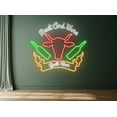 thumbnail image 2 of Glowneon Meat Wine Restaurant Neon Sign, Grill Bar BBQ Decor, 2 of 4