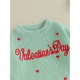 thumbnail image 5 of Bagilaanoe Baby Girl Boy Valentine's Day Clothes Newborn Knitted Sweater Long Sleeve Letter Heart Embroidery Pullover 3M 6M 9M 12M 18M Infant Warm Jumpers Tops Fall Loose Knitwear, 5 of 9