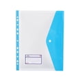 thumbnail image 2 of A4 Click File Bag Transparent Color File Bag Students Use File Bag With Business Card Information Bag Six Colors Optional.,1Xa4 Snap Button Document Bag Clearance, 2 of 6
