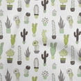 thumbnail image 1 of oneOone Silk Tabby White Fabric Cactus Craft Projects Decor Fabric Printed By The Yard 42 Inch Wide-MC, 1 of 5