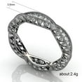 thumbnail image 2 of K-KED Glamorous Wedding 925 Silver Filled Rings Cubic Zirconia Women Delicate Jewelry Size 5-11-7-Silver, 2 of 7