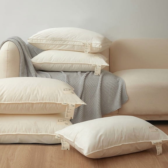 Jiaeri 100% Cotton Luxury Hotel Pillows Standard Size, Cooling Down Alternative Bed Pillows for Sleeping, Hypoallergenic Soft Pillows for Side & Back Sleepers, 29" x 19"