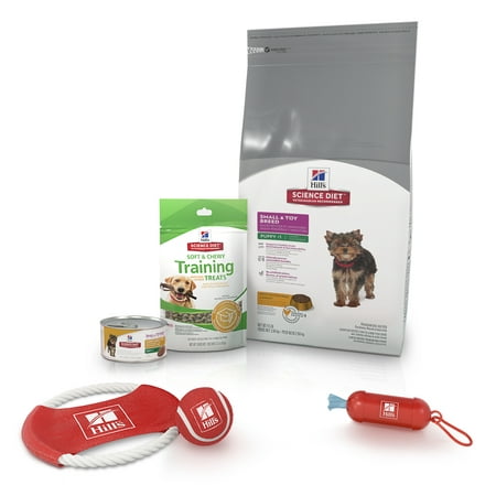 Hill's Science Diet Puppy Starter Kit Small & Toy Breed, Including Dry & can Food, Treats &