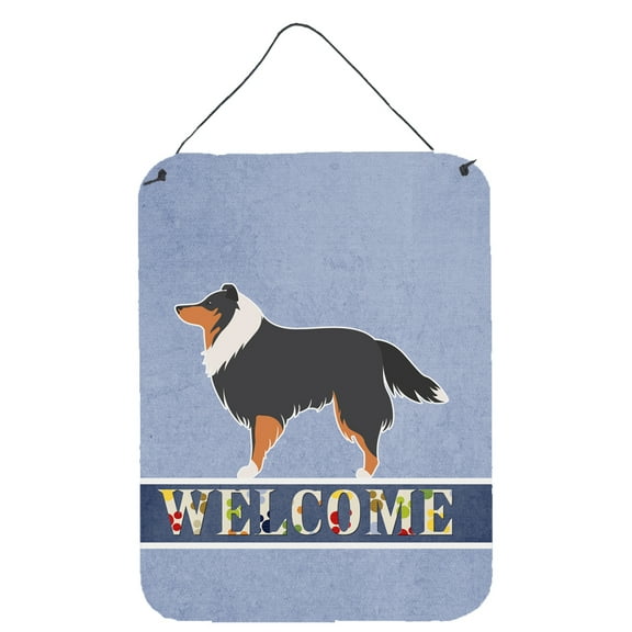 Carolines Treasures BB5534DS1216 Sheltie & Shetland Sheepdog Welcome Wall or Door Hanging Prints