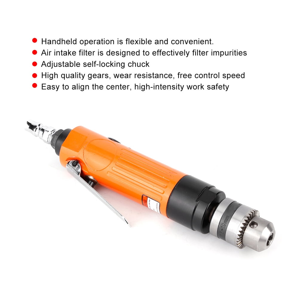 EOTVIA Straight Pneumatic Drill,Pneumatic Drill Machine,3/8in High