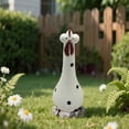 thumbnail image 4 of Long Neck Chicken Statue Garden Decoration Hand Crafted Resin Rooster Sculpture Funny Outdoor Decor for Lawn Yard Art Microlandschaft Office Home Shelf Display Novelty Animal Figurine, 4 of 4