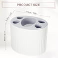 thumbnail image 4 of Soporte para cepillos de dientes Unique Bargains blanco 11.9x9.2x9.5cm, 4 of 7