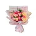 thumbnail image 3 of Ramo de flores de jabón artificial con aroma floral de clavel y rosa para aniversario, 3 of 9