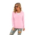 thumbnail image 5 of Aiyino Women's Long Sleeve Knit Cardigan Sweater Basic V Neck Button Down Knitwear Winter Tops s-3xl, 5 of 6