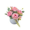 thumbnail image 2 of Gmogad Faux Flower Bouquet 4.7" Tall Bendable Stems Fake Plants for Home Office Decor Maintenance-Free Table Centerpiece Gift Idea, 2 of 6