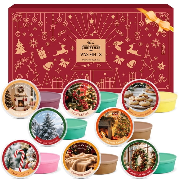 Cubos de Cera Aromática Navideña SCENTORINI 240 mL 8 Aromas