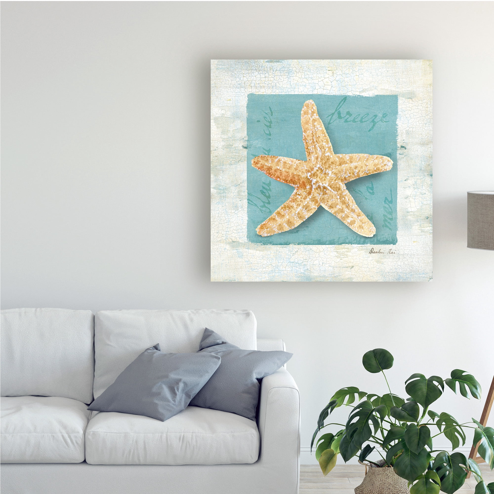 Trademark Fine Art 'Shades of Blue II' Canvas Art by Danhui Nai