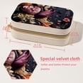 thumbnail image 5 of Shivering Velvet Portable Jewelry Organizer Box with Removable Compartment - Earring Holder and Gift Jewelry Box, 5 of 7