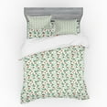 thumbnail image 2 of Spring Duvet Cover Set, English Garden Style Floral Pattern with Flowers and Leaves, Bedding Set with Shams and Fitted Sheet, 3 Sizes, by Ambesonne, 2 of 3