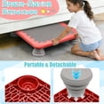 thumbnail image 5 of Trampoline for Kids, 25 Inch Toddler Trampoline Bounce Board Indoor Outdoor with Non-Slip Base, Balance and Bounce Jumping Sensory Toy for 3-12 Boys & Girls Autistic Kids Training Equipment, Red, 5 of 8