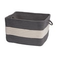 thumbnail image 3 of Colonial Mills 14" Navy Blue Coastal Square Braided Storage Basket, 3 of 5