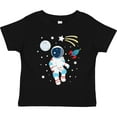 thumbnail image 3 of Inktastic Astronaut the Moon Spaceship and Shooting Star Boys or Girls Toddler T-Shirt, 3 of 5