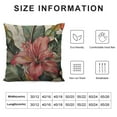 thumbnail image 5 of BCIIG Flower Leaf Maximalism Graphic Decorative Cushion Throw Pillow Cover for Home Couch Living Room Bed Sofa - High-Quality Square 1PC 22x22in, 5 of 5