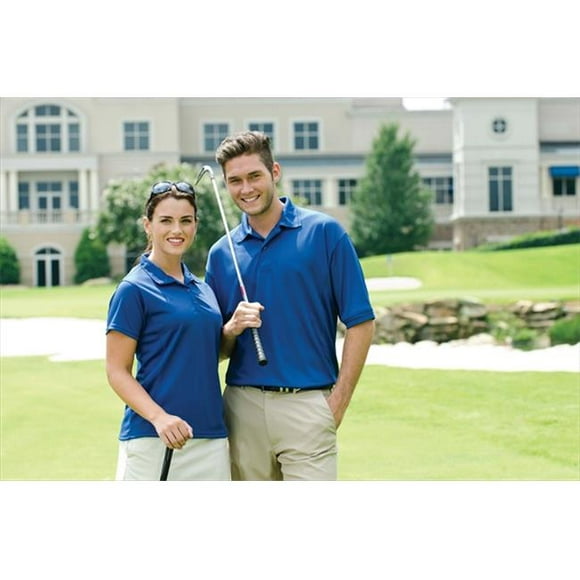 Whispering Pines Sportwear 2800 Chemise de Golf de Performance en Maille Solide pour Hommes- Royal- 2XL