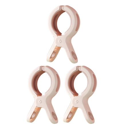 Beach Towel Clips, Keep Your Towel from Blowing Away Large Clip Mouth Clothes Pink