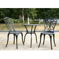 thumbnail image 4 of Patio Furniture Sets 3-Piece Outdoor Rust-Resistant Cast Aluminum Patio Bistro Set Black,Outdoor Patio Furniture Sets, 4 of 5