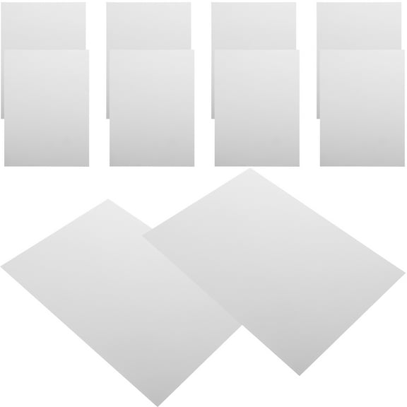 10 Pcs A4 Plastic Sheet Translucent Decorate Flexible Picture frames White Pp