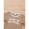 thumbnail image 4 of Genuiskids Toddler Baby Girl Boy Ribbed Summer Outfit Short Sleeve Rib Knit T-Shirts Top Casual Shorts Neutral Kids Clothes, 4 of 9