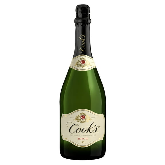 Cook's California Champagne Brut Sparkling White Wine, 750ml Bottle, 11.5% ABV