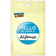Alfonso Hello My Name Is Refrigerator Button Magnet