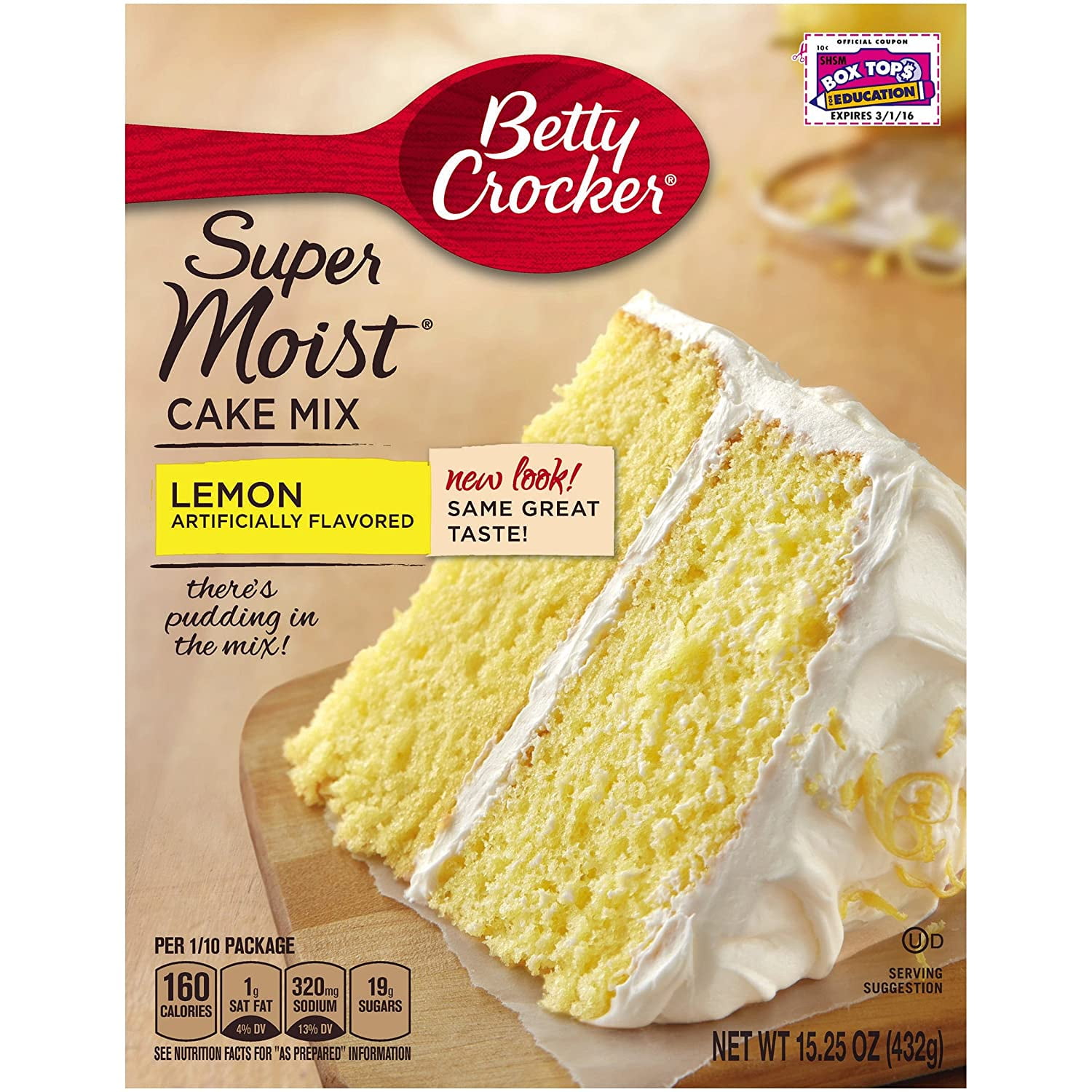 Betty Crocker Super Moist Cake Mix Lemon 15 25 Oz Box Pack Of 6 Walmart Com Walmart Com