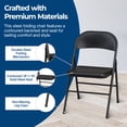 thumbnail image 4 of MECO Sudden Comfort All-Steel Folding Chair Set, Black Lace (Set of 4), 4 of 6