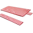 thumbnail image 2 of Yuarrent Cubierta de de PVC, juego de cena, Protector de escritorio Rectangular, cubiertas de banco a cuadros, patio de jardín, fiesta de Picnic, Mostrada rojo Yuarrent HA045644-01, 2 of 6